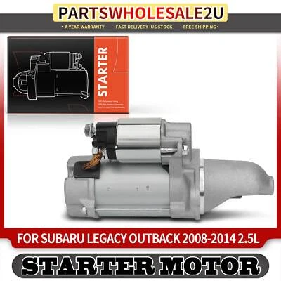 Motor De Arranque Para Subaru Outback Legacy 2008 2009-2014 H4 2.5L 1.6KW 12V CCW 9T Foto 1 de 4