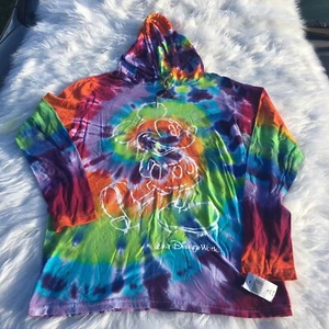 Disney park authentic ladies tie dye hoodie shirt Long Sleeves￼ - Picture 1 of 12