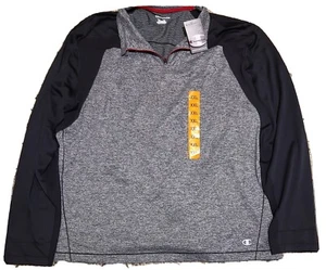 Maglione Champion Elite Uomo Double Dry Perform 1/4 Zip XXL Cobalto Antracite NUOVO - Foto 1 di 7