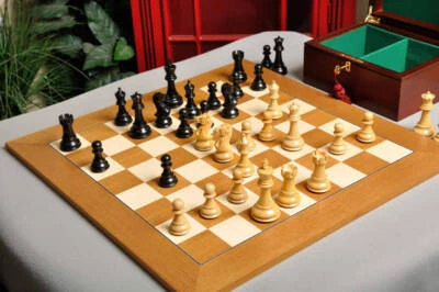 Juego de ajedrez Pro-Line, combinación de caja y tablero - boj ébonizado y natural Foto 1 de 4