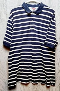 Camisa polo para hombre Wrangler XL Breathe Dri de poliéster a rayas manga corta - Imagen 1 de 9