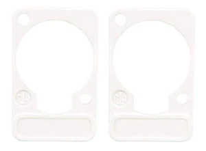 2 Pack Neutrik DSS-9-White D-Series Lettering ID Plate for XLR Panel Connectors - Picture 1 of 1