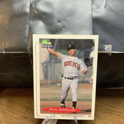 1991 Classic Best Minor League Paul Gonzalez Baseball Cards #82 - Image 1 of 2