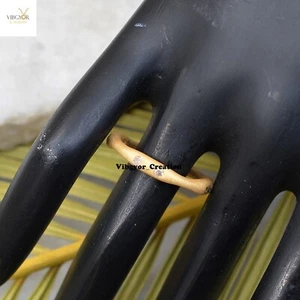 Natural Pave Diamond Band Ring 925 Sterling Silver Gold Vermeil Unisex Jewellery - Picture 1 of 6