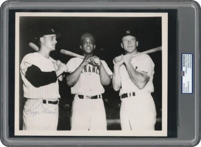 Roger Maris Signed 1961 All-Star Game 8x 10 Photo PSA DNA - Image 1 of 4