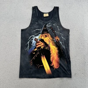 Vintage 2005 The Mountain Wizard Sword Graphic Tank Top Shirt in Size Medium - Picture 1 of 10