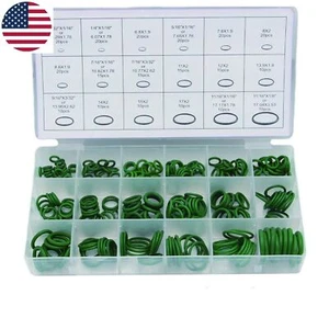 270PCS Green HNBR O-Rings Assortment Kit for A/C Compressor 18 Sizes US Stock - Picture 1 of 6