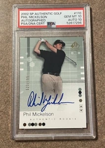 2002 SP Authentic Golf Phil Mickelson Rookie/Autograph Card!! Wow /799 - Picture 1 of 3