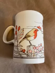 Vintage "DUNOON Ceramics", English Robin 8 oz Mug, Made in Scotland - Picture 1 of 4