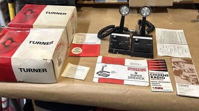 2 Turner Super Sidekick CB-Funkgerät 5 Pin Mikrofone ungetestet mit Boxen - Bild 1 von 4