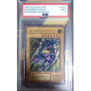 PSA9 Yu-Gi-Oh Gaia The Fierce Knight PH-52 WAVY 1st Edition Rare 2002 Japanese - Picture 1 of 2