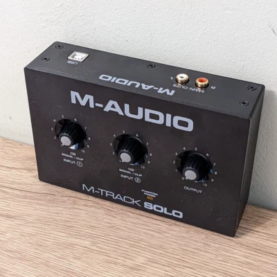 M-Audio M-Track Solo USB audio interface for recording streaming podcasting - Image 1 of 4