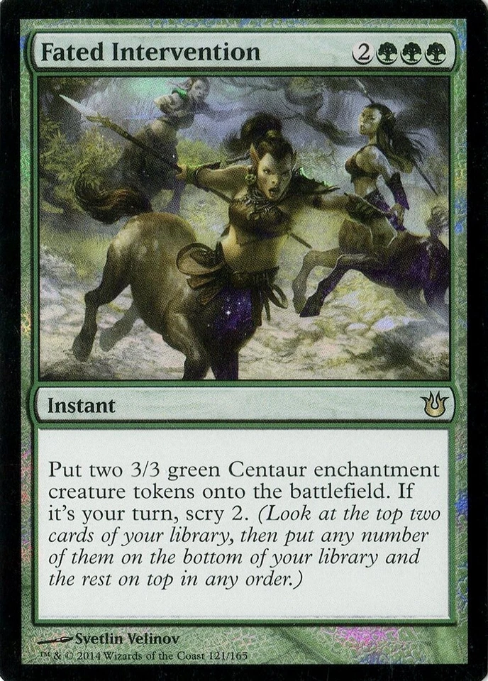 MTG - Born of the Gods - Fated Intervention - Foil - NM + - Image 1 of 1