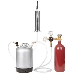 Nitro Coffee Cold Brew Keg Kit 20 Cu Ft Tank 2.5 Gallon Keg Stout Tap and Tower - Picture 1 of 9
