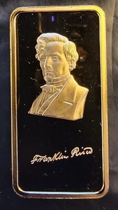 Franklin Pierce President EGP Hamilton-999 Silber 1 Oz Unze Kunstbarren Barren Vintage - Bild 1 von 2