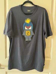 Fendi Monster Patch Short Sleeve Shirt 56 - Picture 1 of 7
