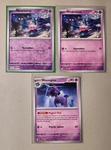 2x Misdreavus 087/193 (1 reverse holo) & 1x Mismagius 088/193 Paldea Evolved NM - Picture 1 of 1