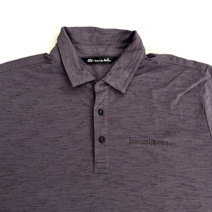 Polo uomo Travis Mathew taglia L manica corta viola scuro golf casual - Foto 1 di 5