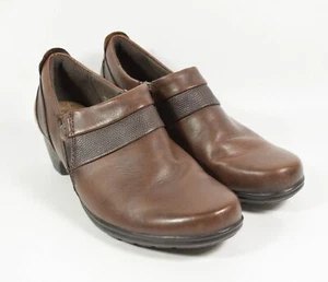 Earth Origins Reese Botines de Cuero Marrón Sin Cordones de Cuña Baja Botines Talla 8.5M - Imagen 1 de 7
