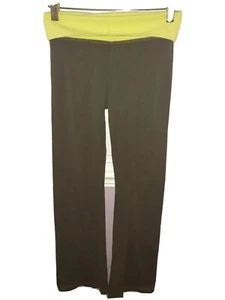 So low   small (8-10) green fold down waist yoga   PANTS - Picture 1 of 4