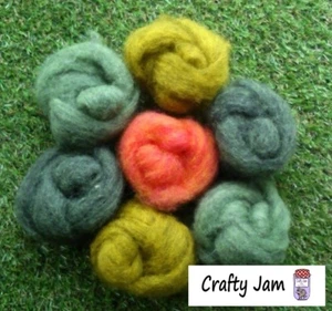 Needle Felting Moss & Lichen Mix Ideal for 3D Projects. Felting Wool 45g - Picture 1 of 5
