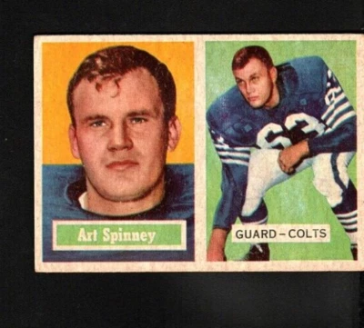 3865* 1957 Topps # 17 Art Spinney EX - Image 1 of 2