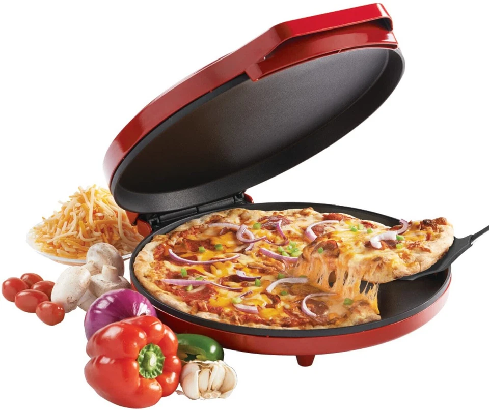 Betty Crocker Red 1440W Metal Pizza Maker - (BC-2958CR)