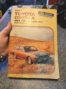 Clymer A194 Toyota Corolla 1968 - 1983 Rear Wheel Drive Shop Repair Manual - Picture 1 of 9