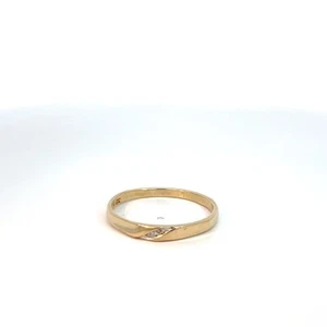 Gent's Gold-Diamond Wedding Band 3 Diamonds .03 Carat T.W. 10K Yello (RO1068260) - Picture 1 of 6