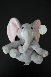 VINTAGE 1999 COCA-COLA KENYA CLOMP THE ELEPHANT BEAN BAG 6" PLUSH * NEW - Picture 1 of 2