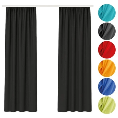 Vorhang Gardinenband 2 Stk Gardine Universalband Vorhänge Kräuselband Dekoschal - Bild 1 von 4