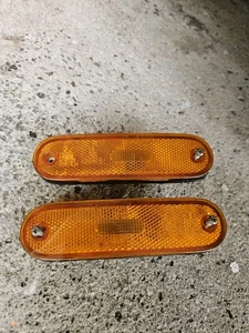 1999-2005 Mazda Miata Front Bumper Side Orange Marker Lamp Lights Left Right OEM - Foto 1 di 3