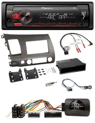 Pioneer DAB 1DIN MP3 Lenkrad USB Autoradio für Honda Civic Hybrid 2006-2010 anth - Bild 1 von 4