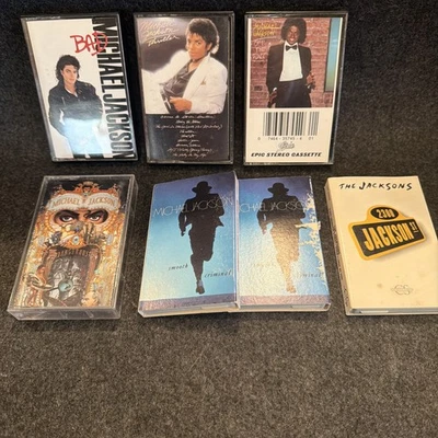 MICHAEL JACKSON Cassette Tape Lot x7  Bad Dangerous Thriller JACKSONS Pre-owned - Image 1 of 4