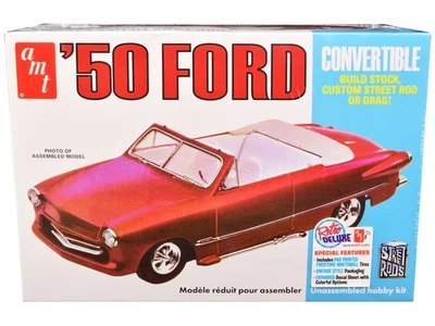 Skill 2 Model Kit 1950 Ford Convertible "Street Rods" 3-in-1 Kit 1/25 Scale Mode - Image 1 of 4