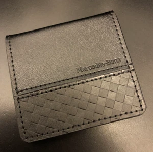[Inutilizzato] Portamonete Mercedes Benz in pelle nera con scatola - Foto 1 di 6
