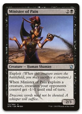 Minister of Pain #111 (LP) Dragons of Tarkir DTK Magic MTG - Image 1 of 2