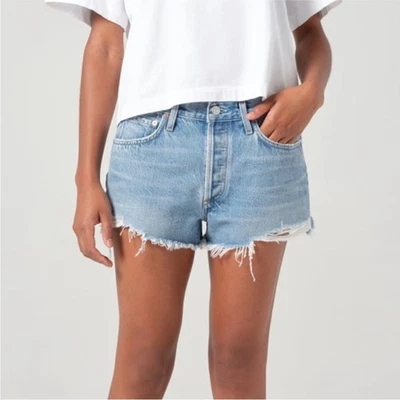 AGOLDE Parker Vintage Cut-off Denim Short size 31 in Animate Wash - Image 1 of 4