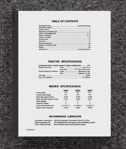 D4418 D5218 D6118 DIESEL TRACTOR OPERATOR MAINT MANUAL FITS MOW'N MACHINE D - Picture 1 of 15