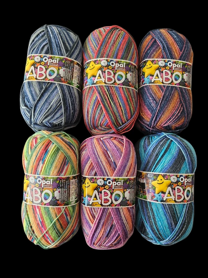 Sockenwolle Opal Set 6×100g, 4 fädig #26 - Bild 1 von 1