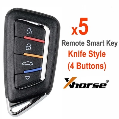 5x Xhorse Universal Smart Remote Key 4 Buttons XSKF30EN for VVDI MINI Key tool - Image 1 of 4