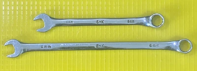 2 herramientas SK (88508 8 mm de largo) y (88308 corto) ambas llaves combinadas SuperKrome de 12pt Foto 1 de 4