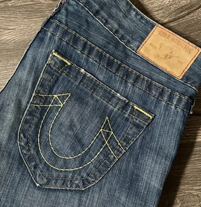Jean évasé taille basse femme True Religion vintage USA taille 30 (32x35) - Photo 1/13