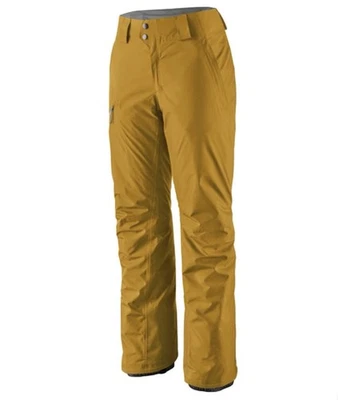 Patagonia Women’s Insulated Powder Town Cosmic Gold Ski Pants Size XL, NWT - Image 1 of 4