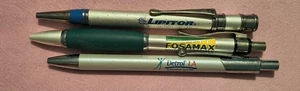 Pharmaceutical Drug Rep lotto di 3 penne in metallo pesante Lipitor Fosamax Detrol PFIZER - Foto 1 di 6