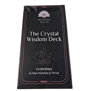 Mindful Souls The Crystal Wisdom Card Deck 71 Crystals To Heal Manifest Thrive - Picture 1 of 3