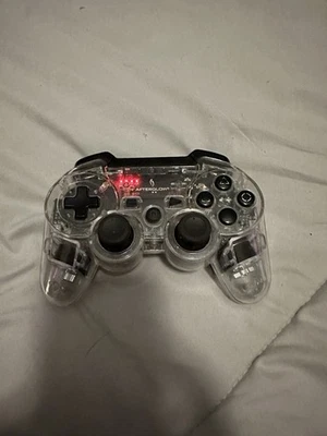 Afterglow PS3 Clear Wireless Controller Not Tested No USB Dongle PlayStation 3 - Image 1 of 4