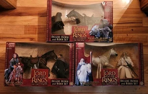 Toybiz Die zwei Türme Deluxe Pferd Set Lot. Aragorn, Gandalf, Ringwraith NIMB - Bild 1 von 14