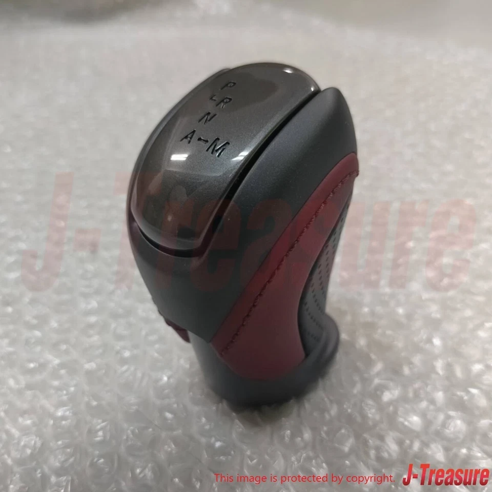 Perilla de cambio genuina Nissan GT-R R35 2011-2015 cuero rojo negro 34910-KB60A OEM Foto 1 de 4