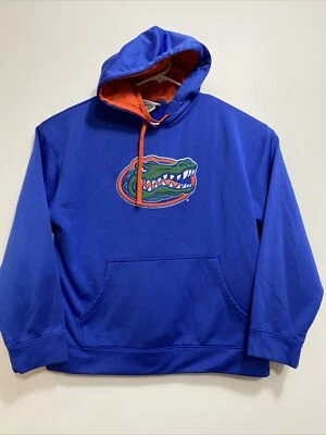 Florida Gators NCAA College Football Majestic Section 101 XL Blue Hoodie 46/48 - Image 1 of 4